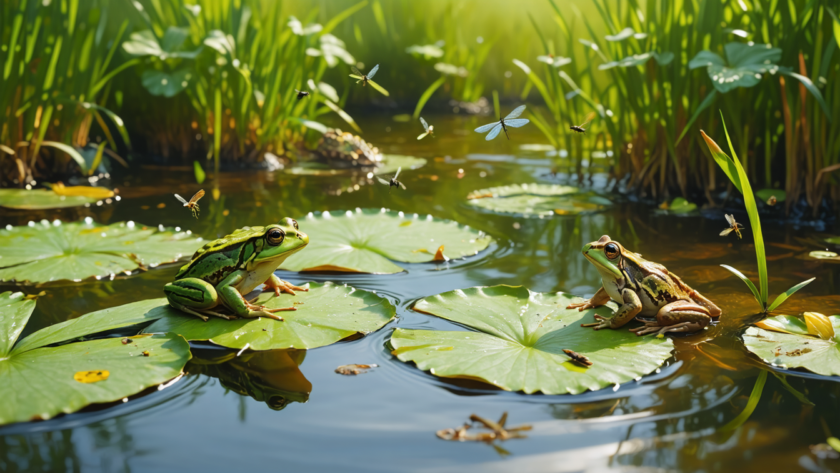 découvrez notre guide complet sur l'alimentation naturelle des grenouilles dans un bassin, avec des astuces pratiques pour assurer leur santé et leur bien-être.