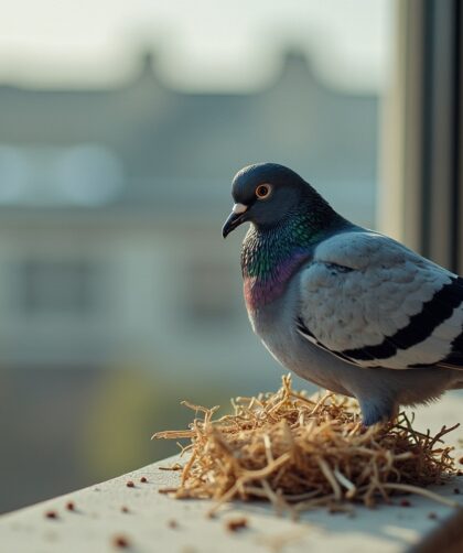 Que signifie un nid de pigeon sur mon balcon ? Symboles et interprétations clés