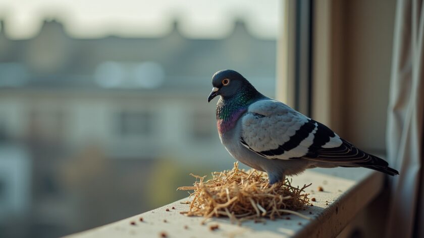 Que signifie un nid de pigeon sur mon balcon ? Symboles et interprétations clés
