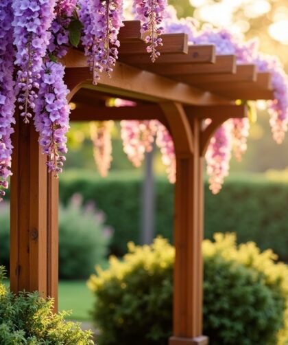 Construire une pergola idéale pour votre glycine : guide simple et efficace
