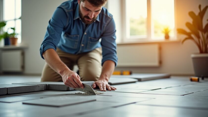 Pose optimale du carrelage : astuces pour une épaisseur de colle de 2 cm