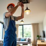 Installation d'un luminaire à 2 fils sans prise de terre : mode d'emploi clair et sécurisé