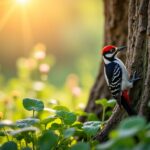 Le pivert au jardin : découvrir ses symboles spirituels et son rôle écologique
