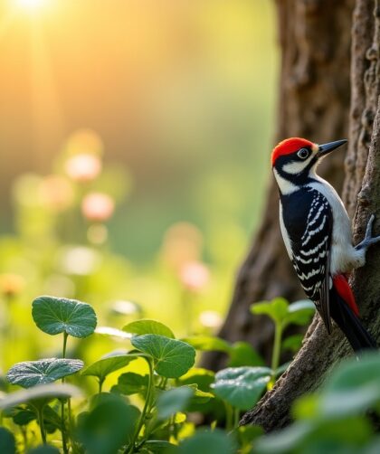 Le pivert au jardin : découvrir ses symboles spirituels et son rôle écologique