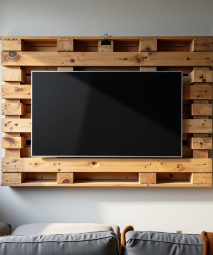 Décorer un mur avec des palettes : le guide complet pour un support TV original
