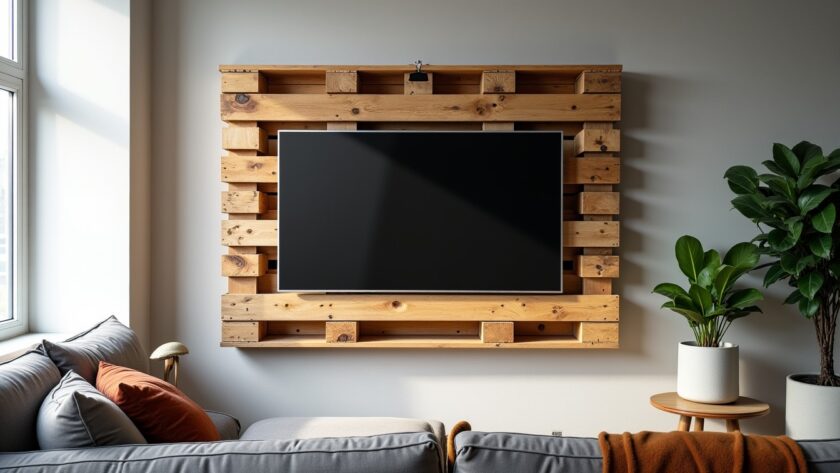 Décorer un mur avec des palettes : le guide complet pour un support TV original
